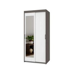 ТОМАС Шкаф-купе с зеркалом Анкор темный/светлый Т22 в Североуральске - severouralsk.mebel24.online | фото