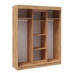 Шкаф-купе ТВИСТ Белый/Дуб крафт золотой в Североуральске - severouralsk.mebel24.online | фото 2
