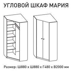 Шкаф угловой Мария 880*880 (ЛДСП 1 кат.) в Североуральске - severouralsk.mebel24.online | фото 2