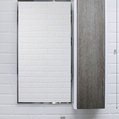 Шкаф-зеркало Uno 60 Дуб серый левый/правый Домино (DU1503HZ) в Североуральске - severouralsk.mebel24.online | фото 7