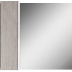 Шкаф-зеркало Uno 80 Дуб серый левый/правый Домино (DU1504HZ) в Североуральске - severouralsk.mebel24.online | фото 2