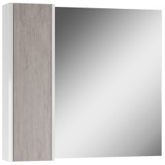 Шкаф-зеркало Uno 80 Дуб серый левый/правый Домино (DU1504HZ) в Североуральске - severouralsk.mebel24.online | фото 6