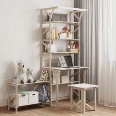 Стеллаж+стол со стойкой Конструктор Арт.СRСт2-1 в Североуральске - severouralsk.mebel24.online | фото 4