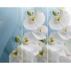 Стол Бостон-3 (Белая Орхидея) 1100/1420*700, опора Брифинг в Североуральске - severouralsk.mebel24.online | фото 2