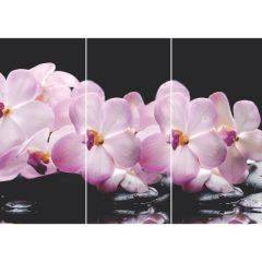 Стол Бостон-3 (Розовая Орхидея) 1100/1420*700, опора Брифинг в Североуральске - severouralsk.mebel24.online | фото 2