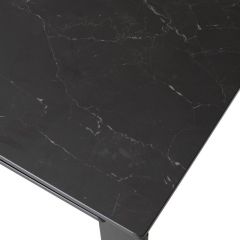 Стол CORNER 120 MATT BLACK MARBLE SOLID CERAMIC / BLACK, ®DISAUR в Североуральске - severouralsk.mebel24.online | фото 9