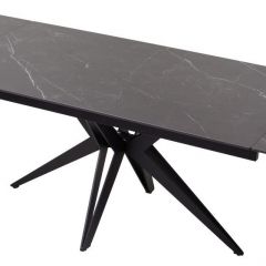 Стол FORIO 160 MATT BLACK MARBLE SOLID CERAMIC / BLACK, ®DISAUR в Североуральске - severouralsk.mebel24.online | фото 5