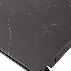 Стол FORIO 160 MATT BLACK MARBLE SOLID CERAMIC / BLACK, ®DISAUR в Североуральске - severouralsk.mebel24.online | фото 9