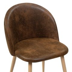 Стул на металлокаркасе Aldo dark brown / wood в Североуральске - severouralsk.mebel24.online | фото 5