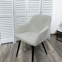 Стул BRANDY WZ2042-19 галечный серый фактурный велюр/ черный каркас М-City в Североуральске - severouralsk.mebel24.online | фото 5