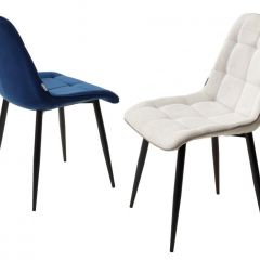 Стул CHIC BLUVEL-86 NAVY BLUE / черный каркас М-City в Североуральске - severouralsk.mebel24.online | фото 2
