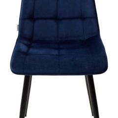 Стул CHIC BLUVEL-86 NAVY BLUE / черный каркас М-City в Североуральске - severouralsk.mebel24.online | фото 4