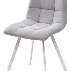 Стул CHILLI SQUARE UF860-02B серо-голубой, ткань/ белый каркас М-City в Североуральске - severouralsk.mebel24.online | фото