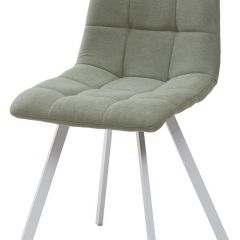 Стул CHILLI SQUARE UF860-11B мятный, ткань/ белый каркас М-City в Североуральске - severouralsk.mebel24.online | фото