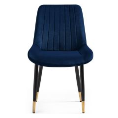 Стул на металлокаркасе Seda 1 dark blue / gold / black в Североуральске - severouralsk.mebel24.online | фото 3