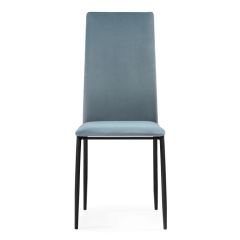 Стул на металлокаркасе Tod light blue / black в Североуральске - severouralsk.mebel24.online | фото 1