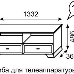 Тумба для телеаппаратуры Венеция 13 бодега в Североуральске - severouralsk.mebel24.online | фото