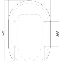 Зеркало Дакка 800х500 с подсветкой Домино (GL7036Z) в Североуральске - severouralsk.mebel24.online | фото 8