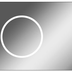 Зеркало Eclipse 90 black с подсветкой Sansa (SE1031Z) в Североуральске - severouralsk.mebel24.online | фото