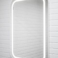 Зеркало Elis 100 white с подсветкой Sansa (SEe1045Z) в Североуральске - severouralsk.mebel24.online | фото 3
