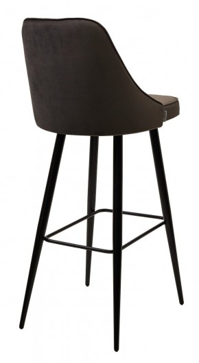 Барный стул NEPAL-BAR ГРАФИТ #14, велюр/ черный каркас (H=78cm) М-City в Североуральске - severouralsk.mebel24.online | фото 2