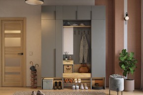 БАСКО Прихожая К9 (графит) в Североуральске - severouralsk.mebel24.online | фото 2