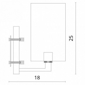 Бра Divinare Porta 5933/01 AP-1 в Североуральске - severouralsk.mebel24.online | фото 3