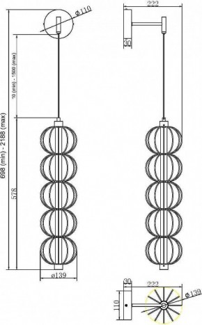 Бра Maytoni Golden Cage MOD216WL-L10G3K в Североуральске - severouralsk.mebel24.online | фото 2