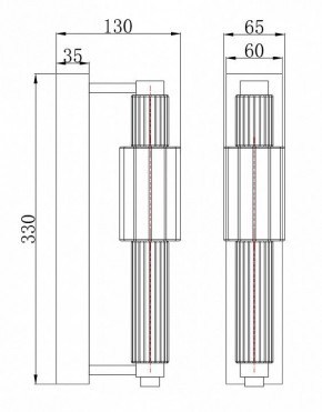 Бра Maytoni Verticale MOD308WL-L9CG3K в Североуральске - severouralsk.mebel24.online | фото 3