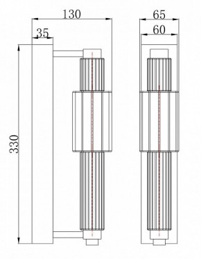 Бра Maytoni Verticale MOD308WL-L9CH3K в Североуральске - severouralsk.mebel24.online | фото 3