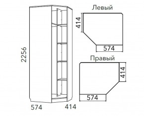 Детская Фанк Шкаф угловой Левый/Правый НМ 013.04-02 М в Североуральске - severouralsk.mebel24.online | фото 3