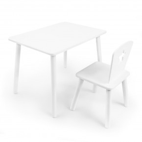 Детский комплект стол и стул «Звезда» Rolti Baby (белый/белый, массив березы/мдф) в Североуральске - severouralsk.mebel24.online | фото 1