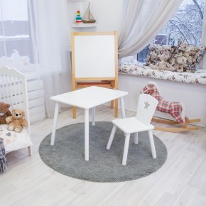 Детский комплект стол и стул «Звезда» Rolti Baby (белый/белый, массив березы/мдф) в Североуральске - severouralsk.mebel24.online | фото 2