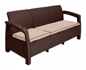 Диван Yalta Premium Sofa 3 Set (Ялта) шоколадный (+подушки под спину) в Североуральске - severouralsk.mebel24.online | фото 2