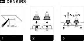 DK3022-WH Встраиваемый светильник, IP 20, 10 Вт, GU5.3, LED, белый, пластик в Североуральске - severouralsk.mebel24.online | фото 6