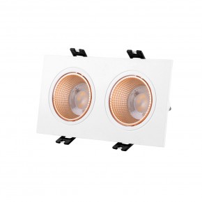 DK3072-WBR Встраиваемый светильник, IP 20, 10 Вт, GU5.3, LED, белый/бронзовый, пластик в Североуральске - severouralsk.mebel24.online | фото 1