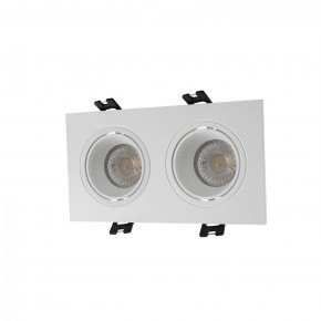 DK3072-WH Встраиваемый светильник, IP 20, 10 Вт, GU5.3, LED, белый/белый, пластик в Североуральске - severouralsk.mebel24.online | фото 1