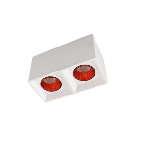 DK3085-WH+RD Светильник накладной IP 20, 10 Вт, GU5.3, LED, белый/красный, пластик в Североуральске - severouralsk.mebel24.online | фото 1