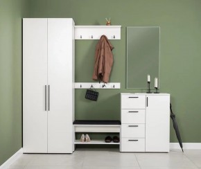 ЭЙР прихожая (модульная) Белый Шагрень в Североуральске - severouralsk.mebel24.online | фото 1