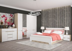 Комод 1200 АНТАЛИЯ (Сонома/Белый софт) в Североуральске - severouralsk.mebel24.online | фото 3