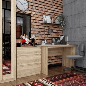 Комод КАСТОР с тремя ящиками, цвет Дуб Сонома в Североуральске - severouralsk.mebel24.online | фото 3