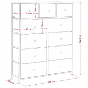 Комод Leset Линкс 11 ящиков (МДФ) в Североуральске - severouralsk.mebel24.online | фото 12