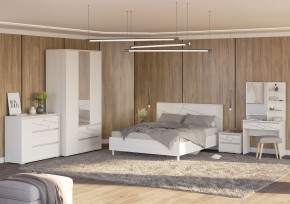 АДЕЛИНА Комод с 1дв и 3-мя ящ (белый рамух) в Североуральске - severouralsk.mebel24.online | фото 3