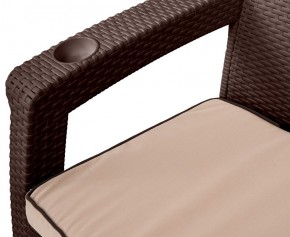 Комплект кресел Yalta Premium Double Seat (Ялта) шоколадный (+подушки под спину) в Североуральске - severouralsk.mebel24.online | фото 2