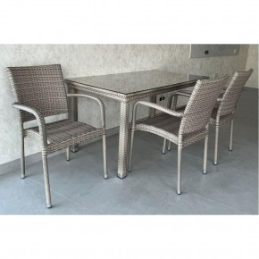 Комплект плетеной мебели T256C/Y376C-W85 Latte (4+1) + подушки на стульях в Североуральске - severouralsk.mebel24.online | фото 2