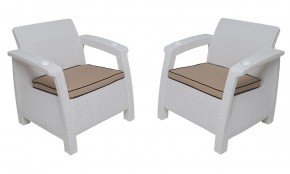 Комплект уличной мебели Yalta Premium Terrace Set (Ялта) белый (+подушки под спину) в Североуральске - severouralsk.mebel24.online | фото 4