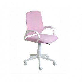 Кресло Ирис White сетка/ткань розовая в Североуральске - severouralsk.mebel24.online | фото 1