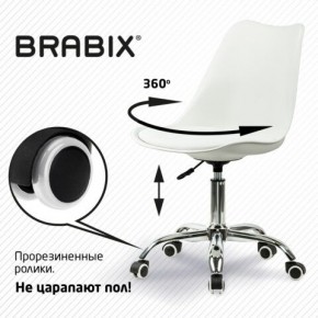 Кресло стул BRABIX "Eames MG-310 CH", хром, пластик белый, экокожа белая, 532923 в Североуральске - severouralsk.mebel24.online | фото 7