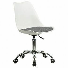 Кресло стул BRABIX "Eames MG-310 CH", хром, пластик белый, ткань серая, 532924 в Североуральске - severouralsk.mebel24.online | фото 2