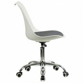 Кресло стул BRABIX "Eames MG-310 CH", хром, пластик белый, ткань серая, 532924 в Североуральске - severouralsk.mebel24.online | фото 3